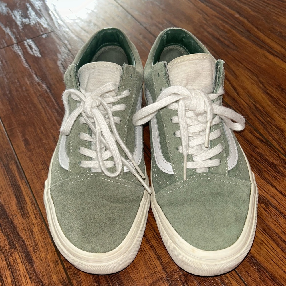 Olive green old skool vans